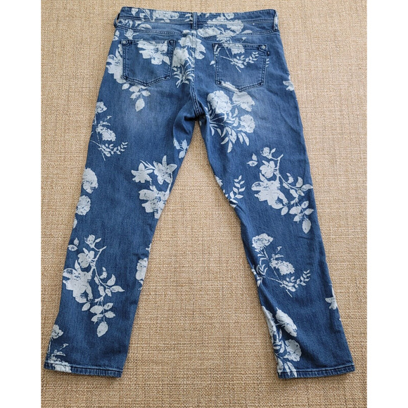 Pilcro Blue Floral Ankle Jeans - Picture 10 of 10